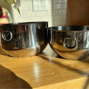 Vintage Farberware Stainless Steel Mixing Bowls Set